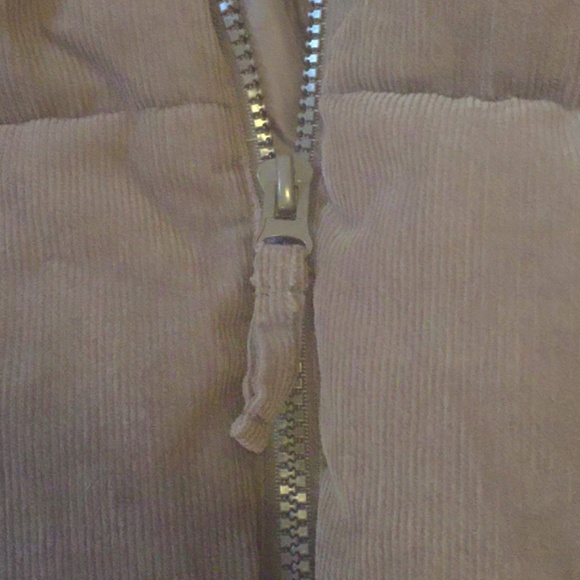 super cool corduroy puffer Jacket, bomber cut, brown/grey, xxl, relaxed fit , - Picture 6 of 8